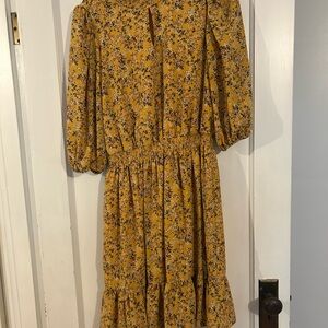 Floral Yellow Dress